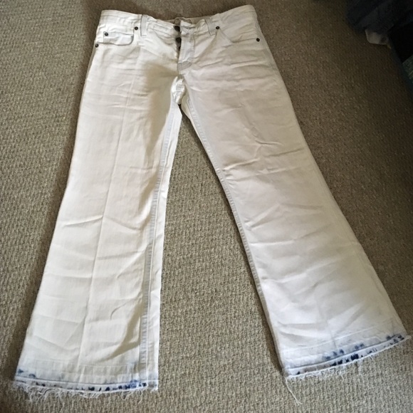 Free People chelsea crop flare Meg wash jeans 27 - Picture 1 of 4
