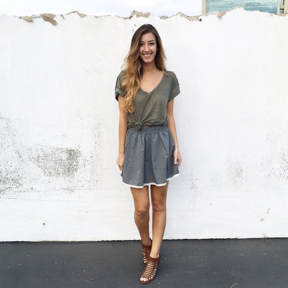 chambray skirt - Picture 2 of 4