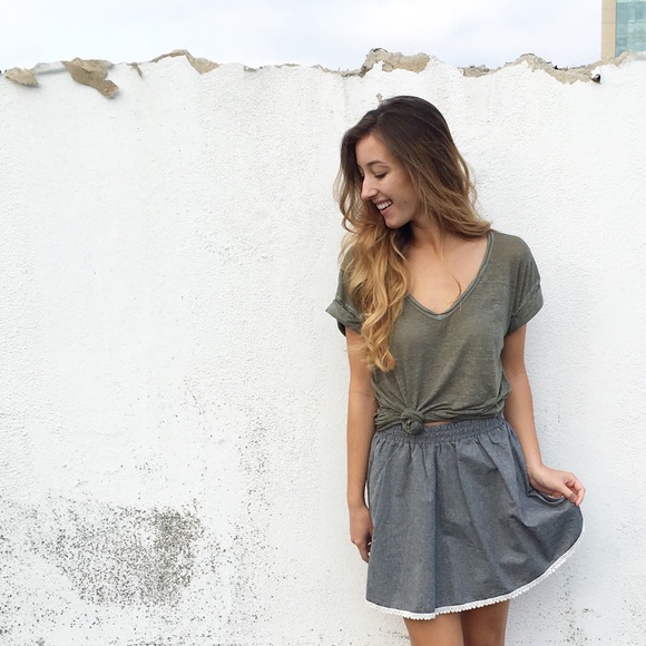 chambray skirt - Picture 3 of 4