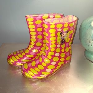 Minnie Mouse Rain Boots.