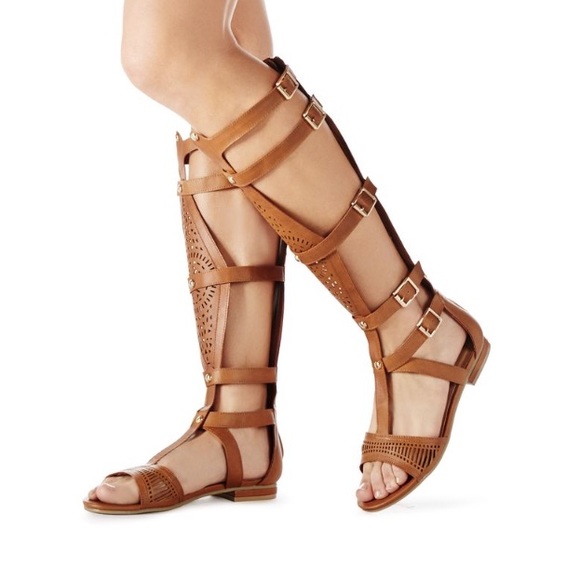 JUSTFAB ✨ Cognac Cisera Sandals
