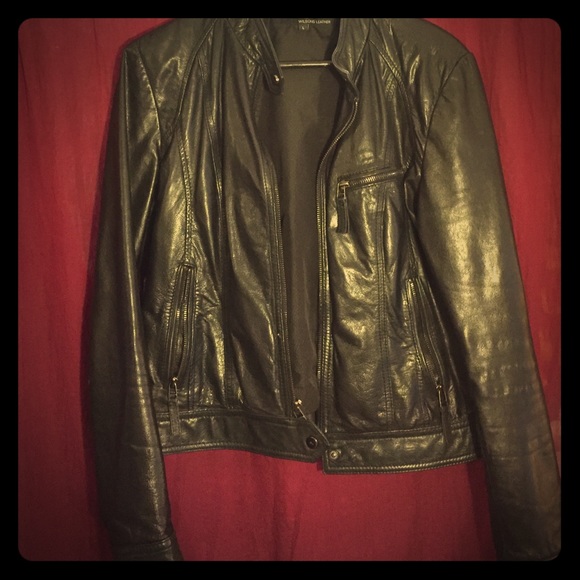 Wilson's Leather Stand Collar Scuba Jacket - Picture 1 of 3