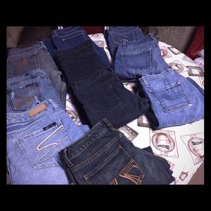 Designer Jeans Lot! 10 pairs. Size 27/28.