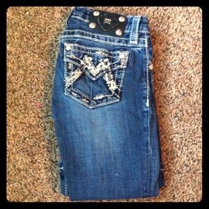 Girls size 12 boot cut Miss Me Jeans.