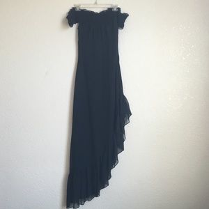 Black Off-the-Shoulder BCBG A-line Dress