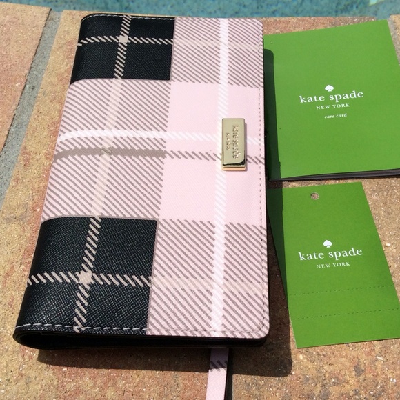 kate spade Handbags - NWT Kate Spade wallet black pink checkers