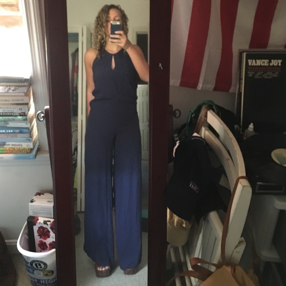 Nordstrom navy blue jumper size small long