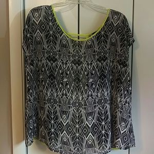 Torrid - Sheer Top with lattice back