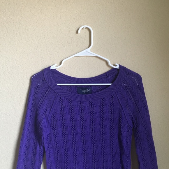 American Eagle purple sweater