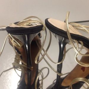Moschino Shoes - Moschino Silver t-strap Strappy Sandals Moschino Shoes - Moschino Silver t-strap Strappy Sandals
