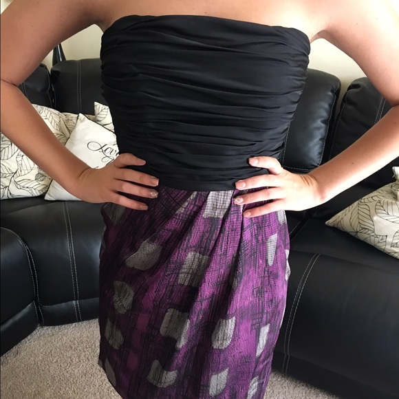 FLASH SALE ON PURPLE AND BLACK DRESS :)