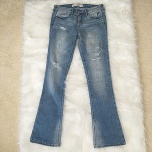 Abercrombie and Fitch "mid rise" skinny boot jeans