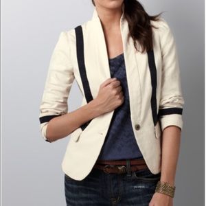LOFT Grosgrain Ribbon Twill blazer 2P