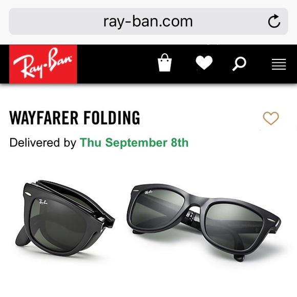 Rayban folding wayfarer