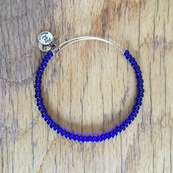 Alex and Ani blue sea bead bracelet