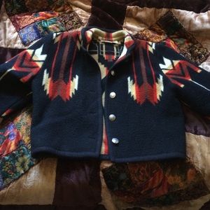 Vintage wool native cropped jacket