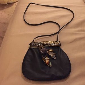 Vintage black decorative purse