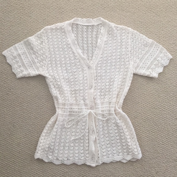 Handmade Estonian Knit Sweater with Drawstring - Picture 1 of 3