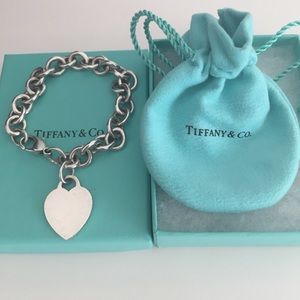 Tiffany heart charm bracelet