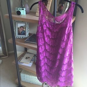Free People Purple Lace Scalloped Dress ✨