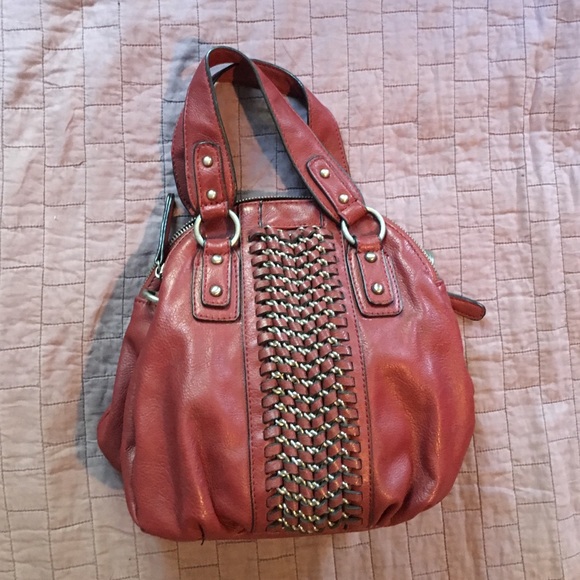 Red handbag purse