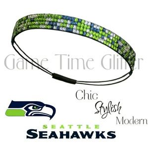 Seattle Seahawks Team Color Rhinestone Headbands