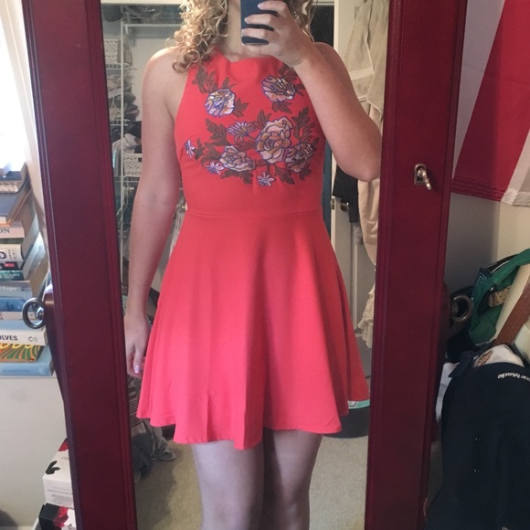Orange floral Tobi dress small