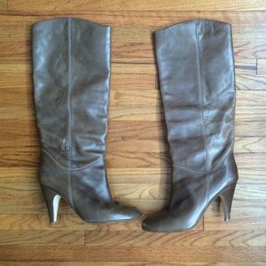 Taupe Aldo leather knee high boots 10M