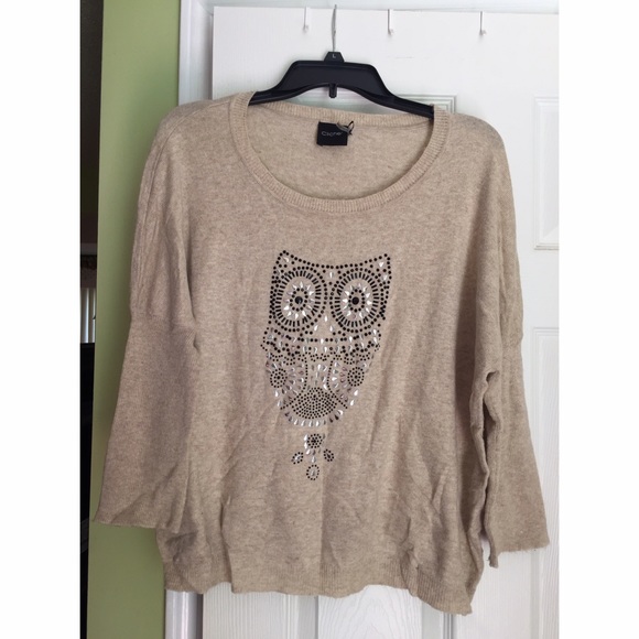 Owl studded sweater