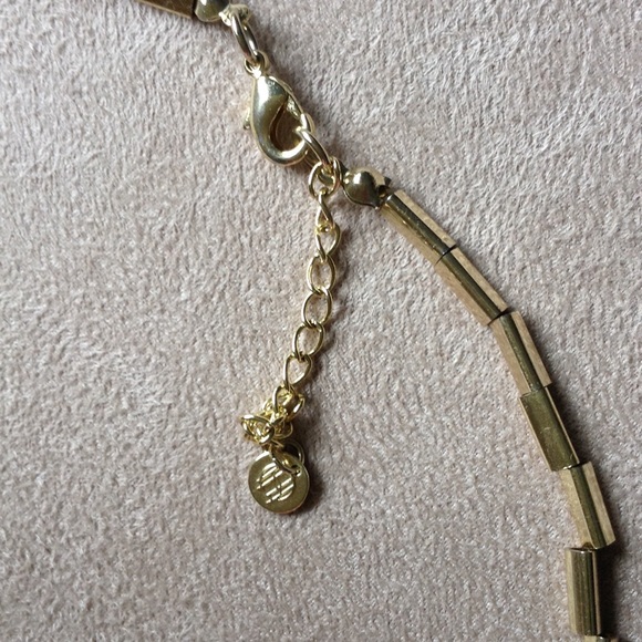 House of Harlow geometric leather necklace - Picture 2 of 3