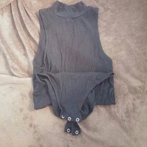 High neck bodysuit