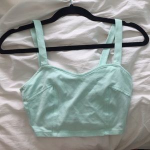 teal crop too/bralette