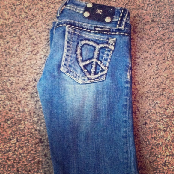 Girls size 14 boot cut Miss Me Jeans