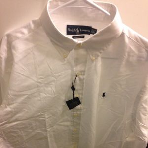 BRAND NEW POLO RALPH LAUREN WHITE BUTTON DOWN