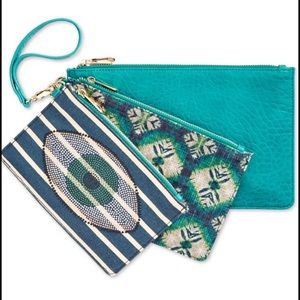 INC Faux- Leather Printed Pouches