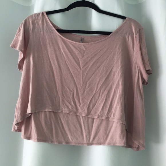 Pink crop top