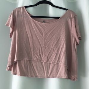 Pink crop top