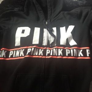 PINK full zip hoodie