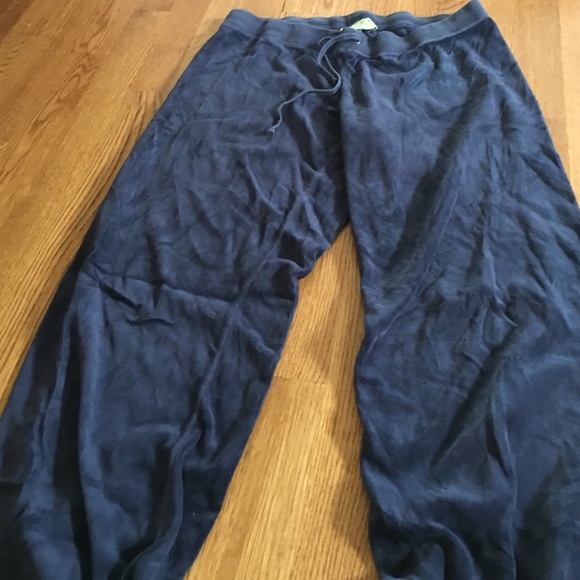 Juicy couture velour navy track pants