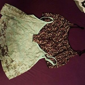 2 for 1 lace crop tops