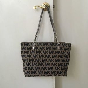 Michael Kors black Signtature Tote