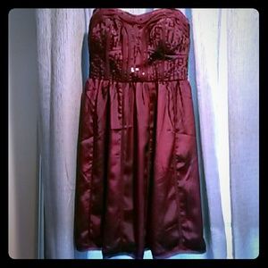 Sparkly plum holiday dress