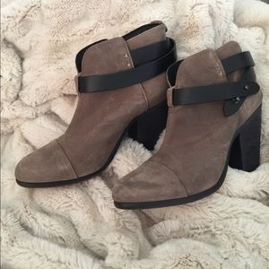 Rag & Bone Harrow Boot Gray Suede