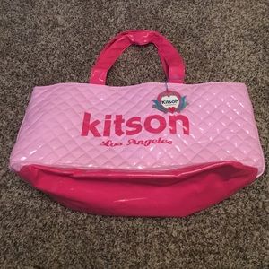 Pink Quilted Kitson Los Angeles Bag