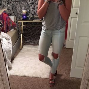 American eagle ripped jeans