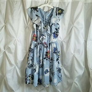 Light blue floral dress