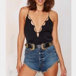 Nasty gal black cutout Cami tank