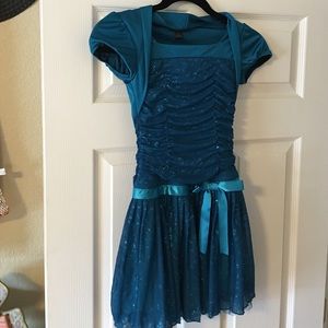 Girls blue dress