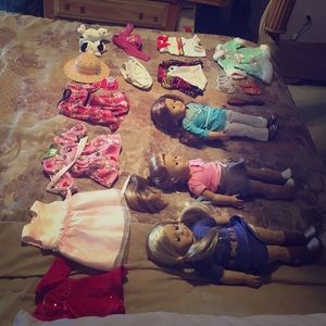 American Girl Dolls with Clothes and Accessories