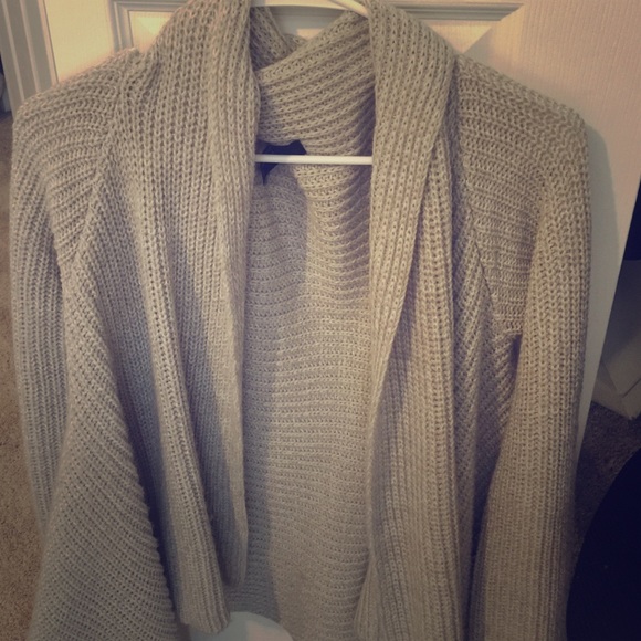 Forever 21 tan waterfall cardigan